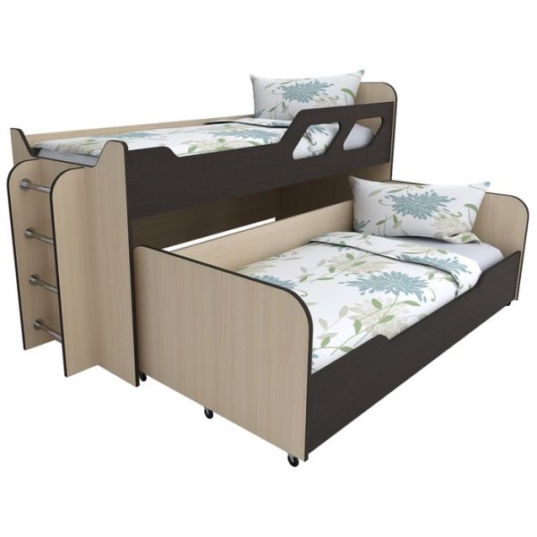 Кровать Вега 5, 2090х850х1020, Бодега светлый/Капучино