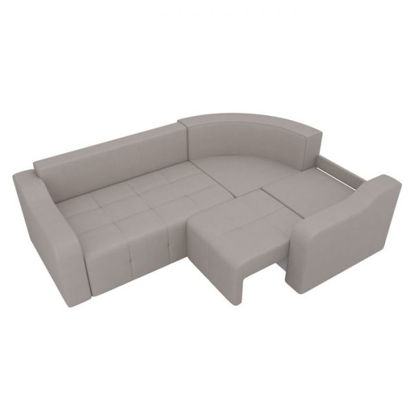 Угловой диван «Кембридж», механизм еврокнижка, рогожка, цвет бежевый