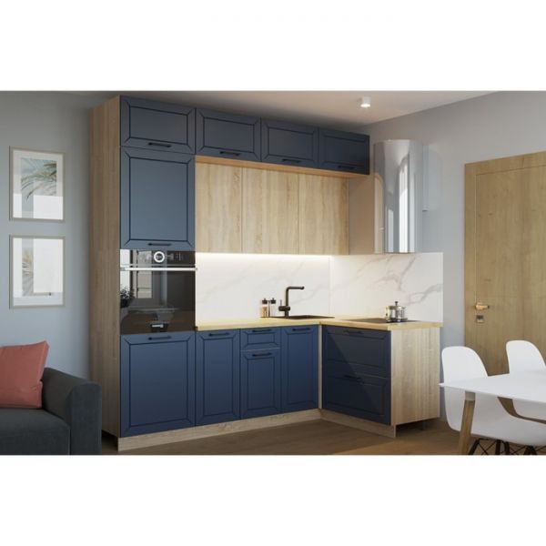 Кухонный гарнитур Океания Кристалл-7, 2400х1200 мм