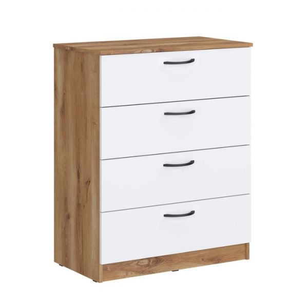 Комод «Сеул», 800 ? 450 ? 1004 мм, цвет дуб кельтик / белый