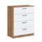 Комод «Сеул», 800 ? 450 ? 1004 мм, цвет дуб кельтик / белый
