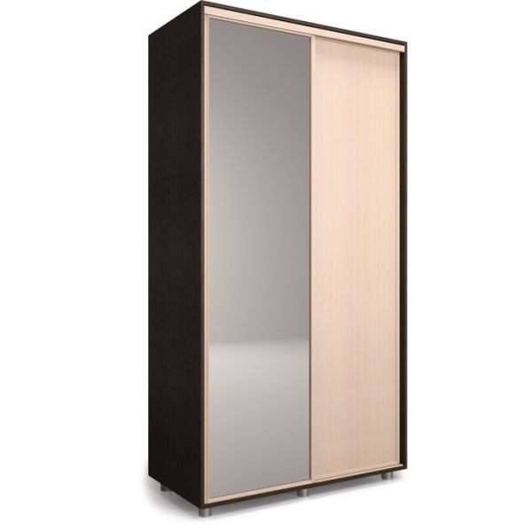 Шкаф-купе Удачный 1 зеркало 1600х600х2300 Венге Темный