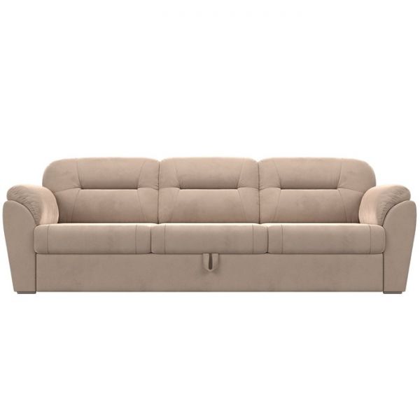 Диван прямой «Бостон», механизм дельфин, велюр, цвет бежевый