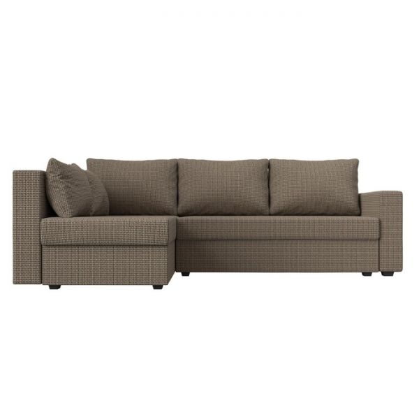 Угловой диван «Мансберг», механизм еврокнижка, угол левый, рогожка, цвет корфу 03