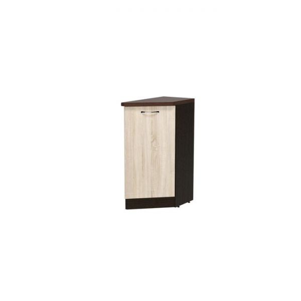 Шкаф напольный Сабрина 300х600х850 заверш. Прав. закрытый венге/дуб сонома/дуглас темный
