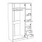 Шкаф 3х створчатый Лофт, Белый