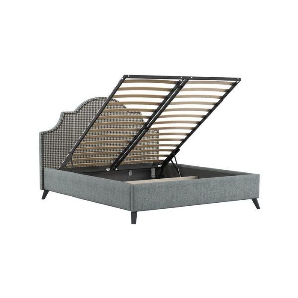 Кровать Фаина, 1600х2000, ортопедическое осн+ПМ, Серый