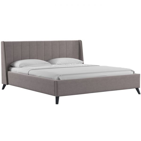 Кровать Мелисса, 1800х2000, ортопедическое осн+ПМ, Вивальди 5/Перламутрово-коричневый