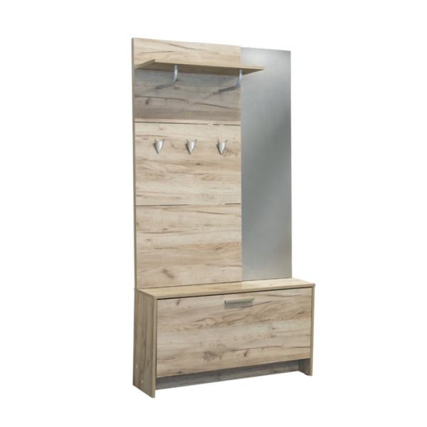 Прихожая Лайт 08.42, 1000х260х1860, Дуб серый