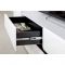 Тумба под ТВ Сидней 13.63, 1299х413х524, Черный/Белый премиум МДФ