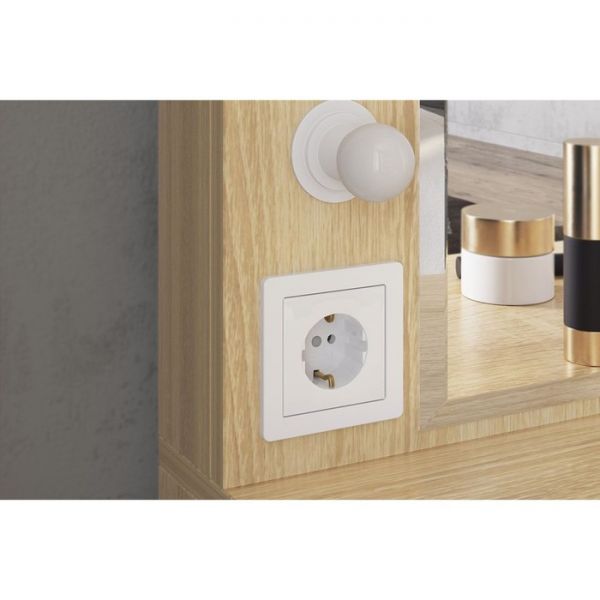 Трюмо Зара 800х430х1550 дуб сонома/белый