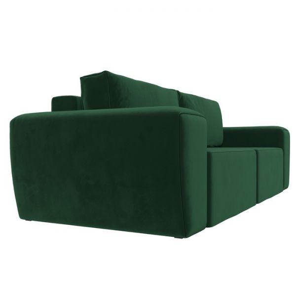 Прямой диван «Беккер», механизм еврокнижка, велюр, цвет бежевый