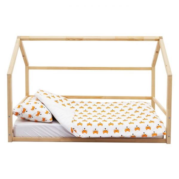 Детская кровать-домик Монтессори Бельмарко Svogen натура