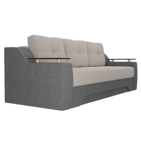 Диван прямой «Сенатор», механизм еврокнижка, экокожа, цвет бежевый