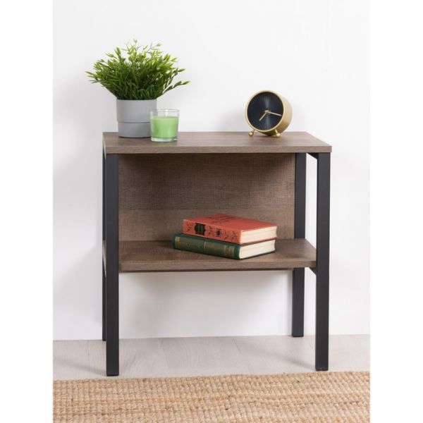 Тумба прикроватная Стронг 13.243, 542х353х550, Дуб гранж колониальный/Интра