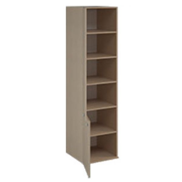 Шкаф узкий ДМ-ШС-4-6, 458 ? 504 ? 1806 мм, ясень шимо