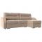 Угловой диван «Дарси», механизм еврокнижка, велюр, цвет бежевый