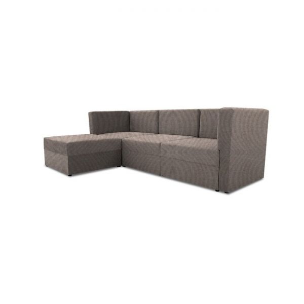 Диван модульный угловой «Бергамо», четыре секции, рогожка, цвет savana plus mocca
