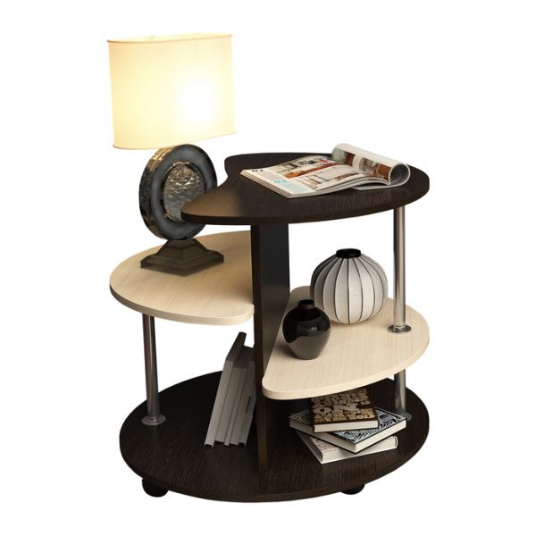 Стол журнальный 700 ? 700 ? 605, Дуб венге/Дуб молочный