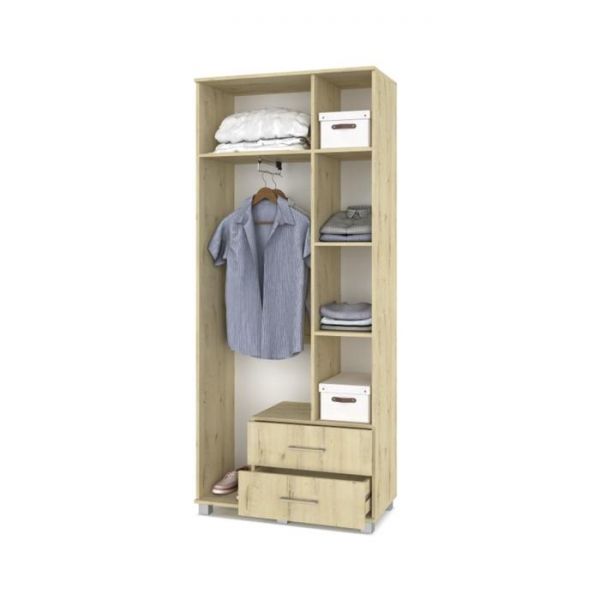 Шкаф трёхстворчатый Карина К33 с зеркалом и ящиками 900x420x2100 Дуб ирландский