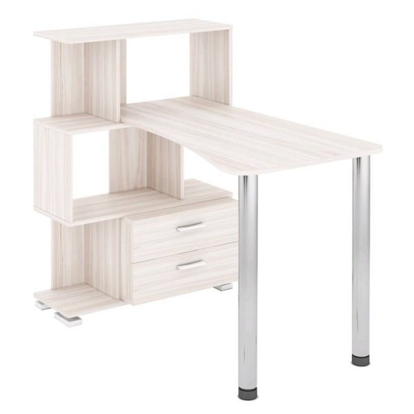 Стол-стеллаж «СЛ-5-3СТ-2» с ящиками, 3 этажный, 750 ? 1182 ? 1060 мм, венге/карамель/венге