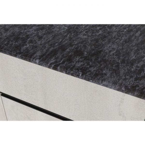 Кухонный гарнитур Сюита мега 2500х600 Бетон светлый/Белый