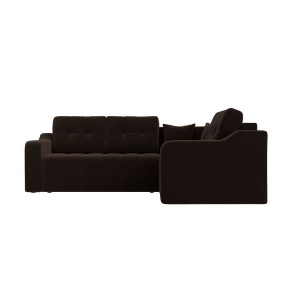 Угловой диван «Кембридж», механизм еврокнижка, микровельвет, цвет бежевый