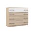 Комод «Аврора», 4 ящика, 1028 ? 400 ? 876 мм, цвет сонома / белый