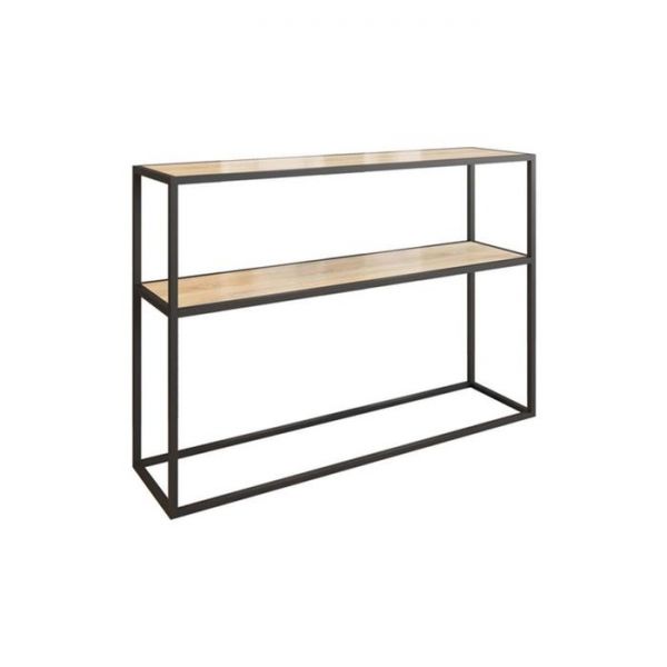 Стеллаж 1150х300х800 Стойка-7 черный муар/дуб сонома