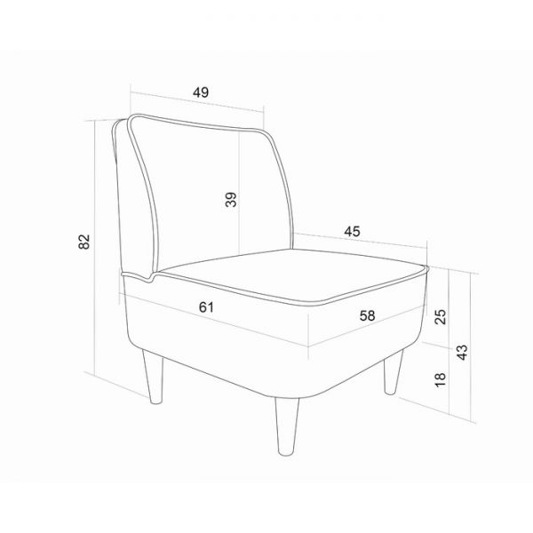 Кресло "Одос" рогожка Neptune бежевый