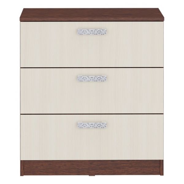 Комод мини «Уфимка», 700 ? 360 ? 756 мм, цвет венге / дуб молочный