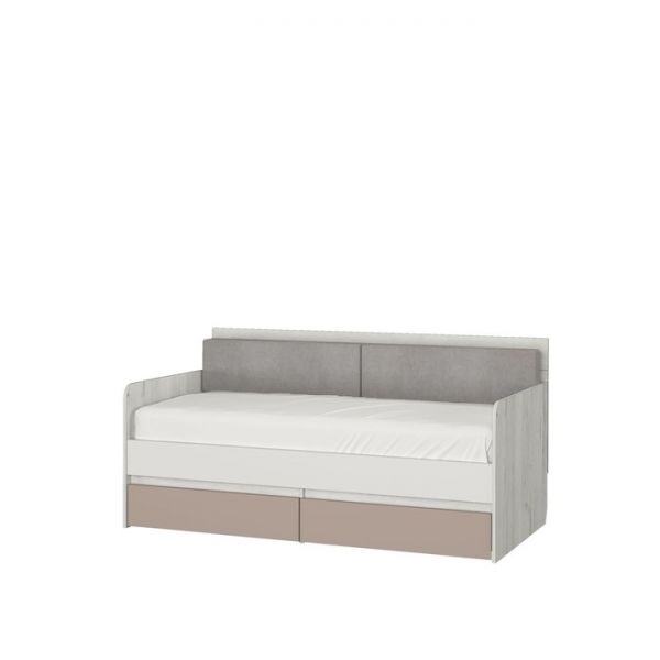 Кровать-тахта с подушками «Зефир № 800.4», 1600 ? 800 мм, цвет дуб эльза / мокко