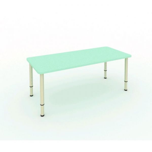 Стол детский регулируемый, 2-х местный, 1200 ? 450 ? 400 мм, группа 0-3, цвет салатовый