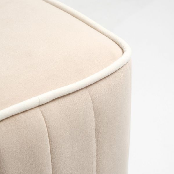 Пуф "Амма" велюр Velutto бежевый