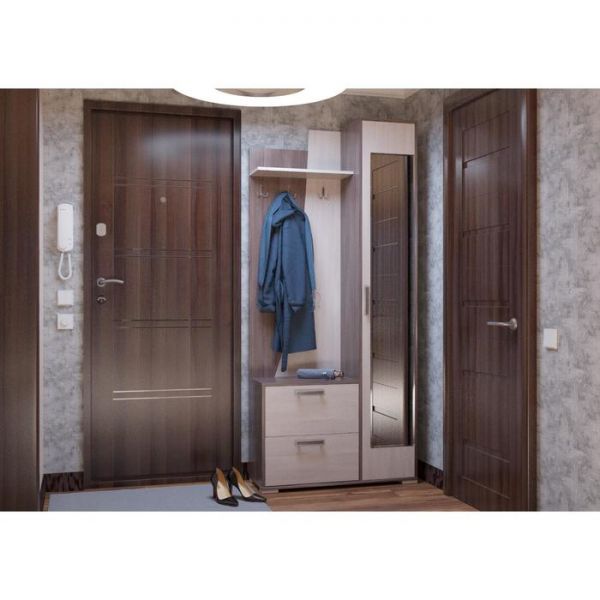 Прихожая Лайт 900х360х2020 Бодега темный/светлый