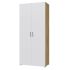 Шкаф 2х ств Лайт, 900х480х2052, Белый/ Дуб золотой