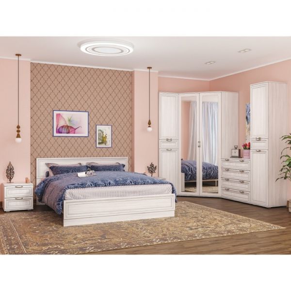 Комод Бьянка 1457, 898х452х1014, Ясень анкор светлый