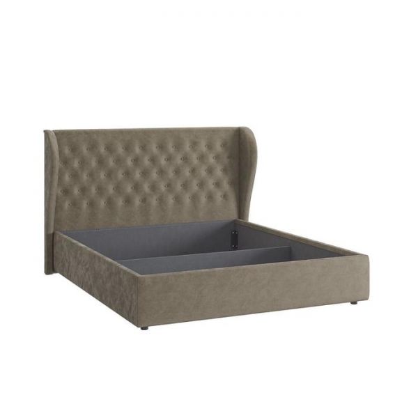 Каркас кровати Жасмин 1600х2000 велюр какао