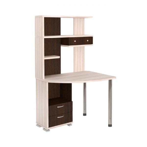 Стол компьютерный «СК 20», 1050 ? 850 ? 1740 мм, левый, цвет карамель / венге