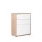 Комод-обувница Куба 13.113, 650х383х842, Дуб сонома/Белый премиум