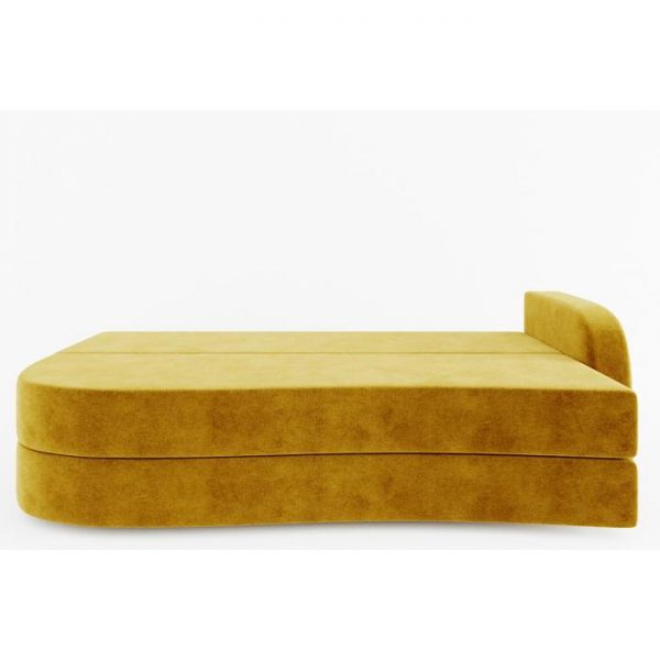 Диван прямой «Гитара», еврокнижка, ППУ, велюр, локоть правый, цвет селфи 08