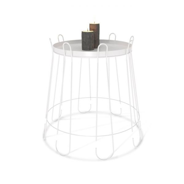 Столик журнальный Sheffilton 440х440х480 белый муар