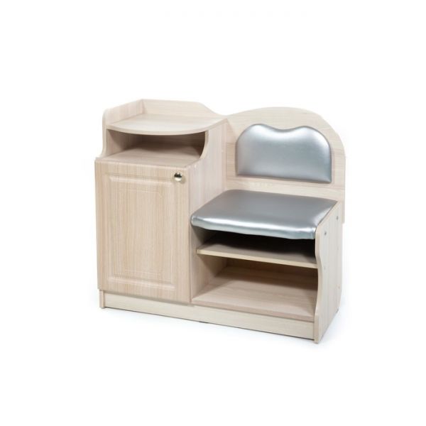 Банкетка №1, 900х430х920, Ясень/Серебро(116)