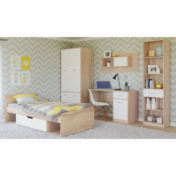 Стол письменный «Стелс 110», 1 ящик, 1100 ? 550 ? 750 мм, цвет дуб сонома / белый