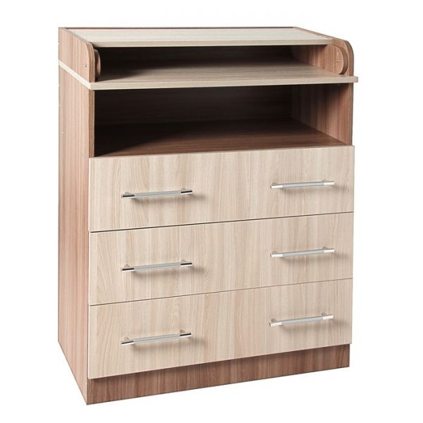 Комод «Гермес», 1 000 ? 800 ? 440 (730) мм, ясень шимо тёмный/светлый