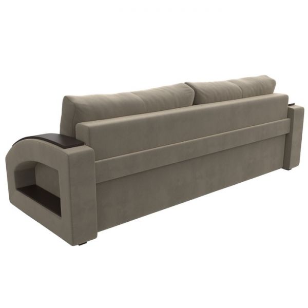 Прямой диван «Канзас», ткань корфу, цвет коричневый