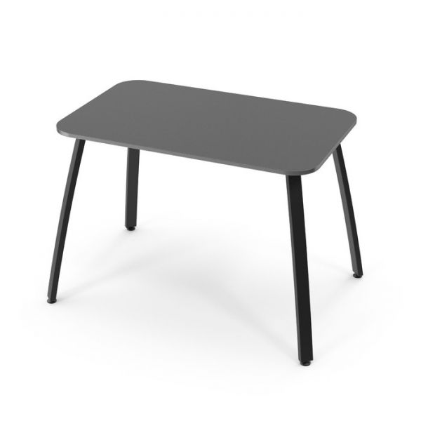 Обеденный стол Stalker, 1030 ? 640 ? 720 мм, ножки чёрные F2, цвет серый графит