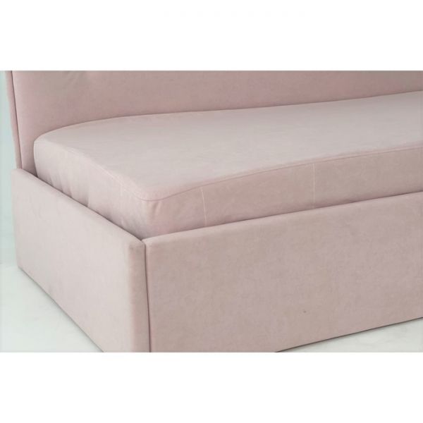 Софа с ортопедом + ПМ Бест 900х2000 нежно-розовый (велюр)