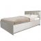 Кровать с ПМ «Азалия № 1200», 1200 ? 2000 мм, цвет бодега белый