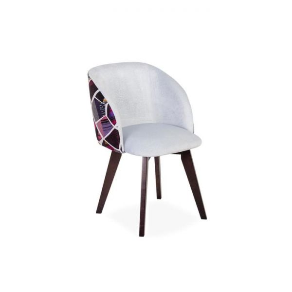 Стул Милли Аврора 13 голубой велюр/ Стандарт массив Венге